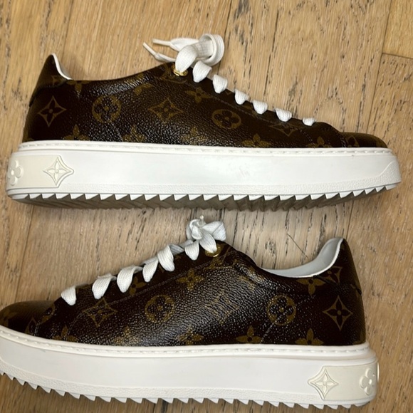 Louis Vuitton Time out sneakers cacao brown monogram - Picture 3 of 8